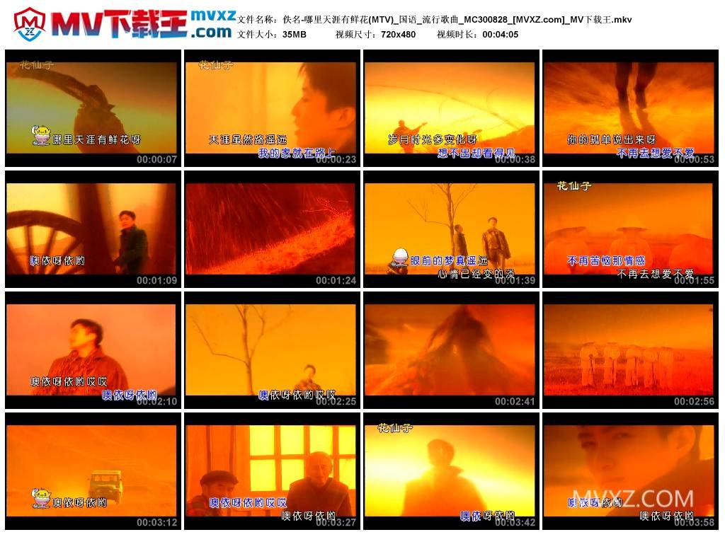 佚名-哪里天涯有鲜花(MTV)_国语_流行歌曲_MC300828